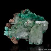 Baryte with Malachite inclusions