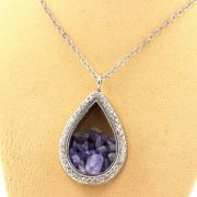 Raw Tanzanite Necklace.