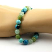 Jade + Aventurine + Chrysocolla + Turquoise Bracelet 8 mm Beads.