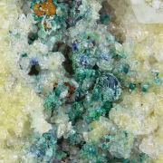 Calcite with Malachite and Azurite