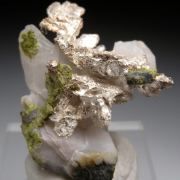 Silver on Quartz, Epidote