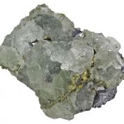 Fluorite on Galena