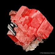 Rhodochrosite with Hubnerite, Quartz, Apatite