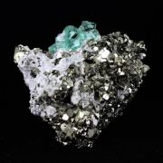 Pyrite + Fluorite.