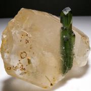 Tourmaline on Quartz