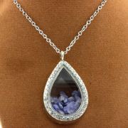 Raw Tanzanite Necklace.