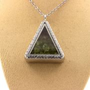 Raw Peridot necklace.