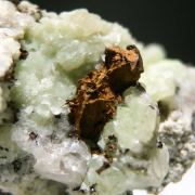 Copper on Prehnite