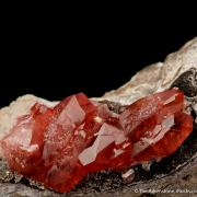 Rhodochrosite on Goethite