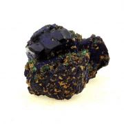 Chessylite (Azurite) + Cuprite.