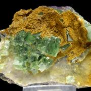 Fluorite, quartz MONGOLIA