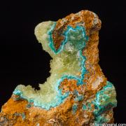 Senegalite on Turquoise