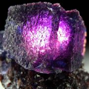 Fluorite on Sphalerite