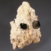 Bixbyite with Topaz and Pseudobrookite