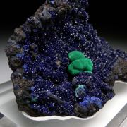 Malachite on Azurite