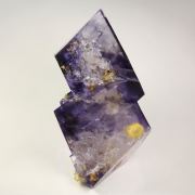 FLUORITE with PHANTOMS, QUARTZ - floater