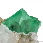 Fluorite on Quartz