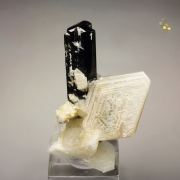 TOURMALINE var. ELBAITE, MUSCOVITE