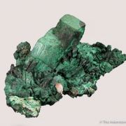 Malachite ps. Azurite, with Cerussite