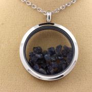 Raw Sapphire necklace.