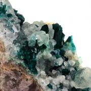 Dioptase + Calcite.