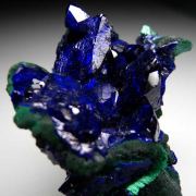 Azurite with Malachite