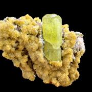 Fluorapatite, calcite