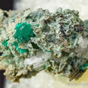 Dioptase with Cerussite