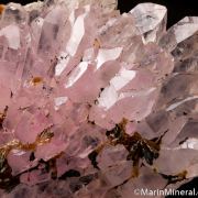 Eosphorite on Rose Quartz