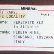 Peretaite With Stibnite