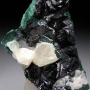 Clinoatacamite with Calcite