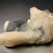 FLUORITE with PHANTOMS, CALCITE