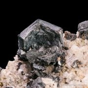 Hematite on Adularia