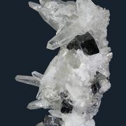 Hubnerite on Quartz