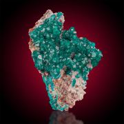 Dioptase  & Calcite