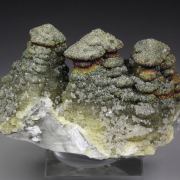 CALCITE, iridescent PYRITE