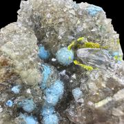 Plancheite, cerussite, duftite, quartz