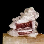 Danburite with Tourmaline and Stilbite