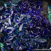 Azurite with Malachite