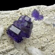 Fluorite, calcite