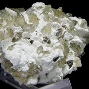 Talc, calcite, quartz, chalcopyrite