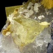 Fluorite, baryte, quartz, siderite, galena