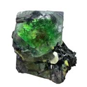 Fluorite, tourmaline, muscovite