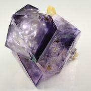 FLUORITE with PHANTOMS, QUARTZ - floater