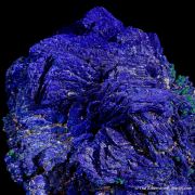 Azurite with Malachite