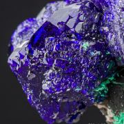 Azurite with Malachite