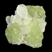 Prehnite casts after Anhydrite with Calcite