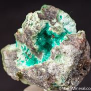 Dioptase with Wulfenite