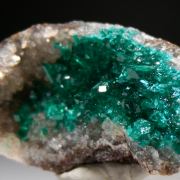 Dioptase on Quartz