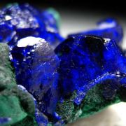 Azurite with Malachite